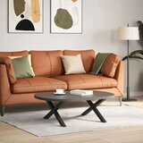 vidaXL noge kavne mize v obliki črke x 2 kosa črna 70x(30-31) cm jeklo | Shoptok.si