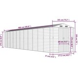  Vrtna lopa zelena 191x980x198 cm pocinkano jeklo, (20956225) | Shoptok.si