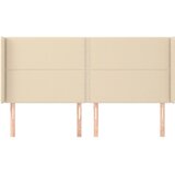  Uzglavlje s ušima krem 183x16x118/128 cm od tkanine | Eponuda.ba