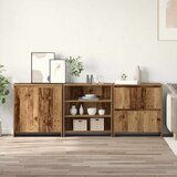 vidaXL Stranske omare 3 pcs Star les 70 x 41 x 75 cm Konstruiran les Cene