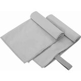 vidaXL Športne brisače 2 pcs Siva 50 x 30 cm Poliester in poliamid | Shoptok.si