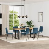 vidaXL Blagovaonske stolice 6 kom plave baršunaste | shoptok.hr