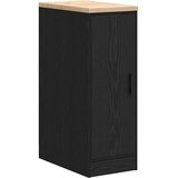  Garažni ormar za odlaganje crni 30x51x85 cm masivne borovine | shoptok.hr