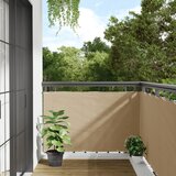 Balkonski zastor bež 90 x 300 cm od tkanine Oxford | shoptok.hr