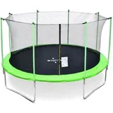 trampolin fun sa zaštitnom mrežom i ljestvama 366 cm zeleni
