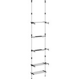  Teleskopski vrtni regal s 3 policami srebrn aluminij, (20766824) | Shoptok.si
