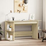 vidaXL Pisalna miza sonoma hrast 140x50x75 cm inženirski les Cene