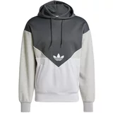 Adidas Sweater majica 'Adicolor Cutline' antracit siva / svijetlosiva / bijela