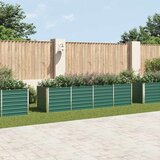  Vrtna sadilica od pocinčanog čelika 320 x 80 x 77 cm zelena | shoptok.hr