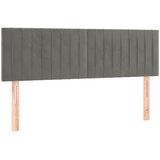  LED uzglavlje svjetlosivo 144x5x78/88 cm baršunasto | shoptok.hr
