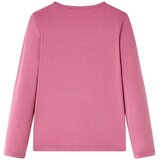  Dječja majica dugih rukava boja maline 104 | Shoptok.si