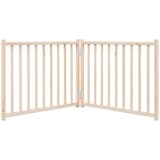 vidaXL Vrata za pse zložljiva 2 panela 160 cm trden les jelke | Shoptok.si