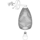 Eglo 49143 - zidna svetiljka clevedon 1xE27/60W/230V | Eponuda.com