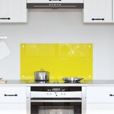 vidaXL Kuhinjska površina Rumena Steklo 80 x 40 x 0.6 cm Vzdržljiva | Shoptok.si