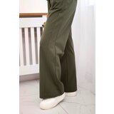 Kesi Włoski Punto set blouse + wide-leg pants khaki | Shoptok.si