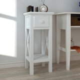 Furnova Odstavna mizica s predalom bela, (21913191) | Shoptok.si