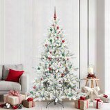 vidaXL Umjetno božićno drvce s nogom with LEDs s stalakom 210cm PVC | shoptok.hr