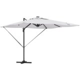 vidaXL Kantilevrni Roma senčnik z LED svetilkami Pesek 286x285x270 cm Aluminij | Shoptok.si