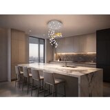  LED kristalni plafonski luster AVARA LED/24W/230V Ø 40 cm sjajni hrom + daljinski upravljač | Eponuda.com