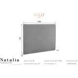 Milo Casa modrozeleno vzglavje 200x120 cm natalia | Shoptok.si