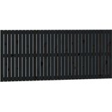  Zidno uzglavlje crni 204x3x90 cm od masivne borovine | shoptok.hr