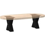 vidaXL noge kavne mize v obliki črke x 2 kosa črna 30x(30-31) cm jeklo | Shoptok.si