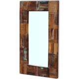  Ogledalo od masivnog obnovljenog drva 80 x 50 cm | shoptok.hr