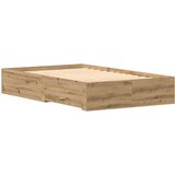  Postelja z predali Artisan Oak 120x200 cm Inženirski les, (22051139) | Shoptok.si