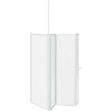  Zaslon za tuš-kadu L-oblika 70 x 120 x 137 cm 4 panela sklopivi | shoptok.hr