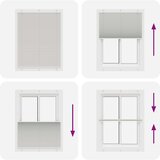 vidaXL Plisirana žaluzija svetlo siva 105x100 cm Širina tkanine | Shoptok.si