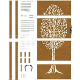  Vrtna vrata 100x200 cm Corten čelik Dizajn stabla | shoptok.hr