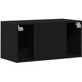  Zidni ormar crni hrast 80x39x40 cm konstruirano drvo | shoptok.hr