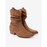 Shelvt Brown women's ankle boots with a classic cut | shoptok.hr