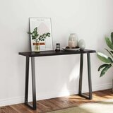 Stolna Mizna plošča temno siva 120x40x4 cm obdelana trdna hrastovina, (20979150) | Shoptok.si