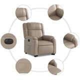  Električni naslonjač na podizanje umjetna koža boja cappuccina | shoptok.hr