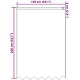  Čipkasta zavjesa sa zavjesama Bijelo 200 x 150 cm Poliester | shoptok.hr