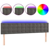  Uzglavlje tamnosivo 160x5x78/88 cm baršunasto | shoptok.hr