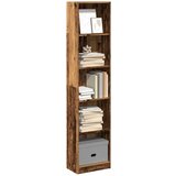 vidaXL Regal za knjige boja starog drva 40x24x176 cm drveni Cijene