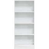  Regal za knjige sjajni bijeli 60x24x143 cm konstruirano drvo | shoptok.hr