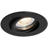 QAZQA Vgradna točkovna svetilka črna nagibna 6,5 cm vključno z LED IP54 Ultra Slim - Pupil Cene