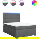 Maison Chic Box spring postelja - Vzmetna postelja z vzmetnico temno siva 160x200 cm blago SL11901, (21908981) | Shoptok.si