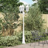 vidaXL Stup svjetla za vrt Bijeli Aluminij 61 x 53 x 235 cm | shoptok.hr