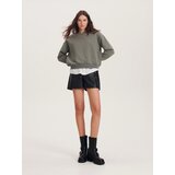 Reserved Pulover z detajlom srajce - Zelena | Shoptok.si