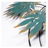 WALLXPERT dekorativni metalni zidni pribor monstera turquoise | ePonuda.com