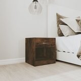  Noćni ormarići s ladicom 2 kom boja dimljenog hrasta | shoptok.hr
