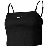 Nike Sportswear Essential Ribbed Crop Top Black/ White
