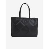 Calvin Klein Black Women's Patterned Re-Lock Quilt Tote Handbag - Women | Shoptok.si