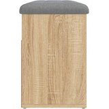  Klupa za cipele boja hrasta 82 x 32 x 45,5 cm konstruirano drvo | Eponuda.com