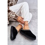 Boto Suede Women's Slippers With Fur Black Buffie | Eponuda.ba