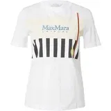 Max Mara Leisure Majica 'OBLIQUA' svetlo modra / rjasto rjava / črna / bela